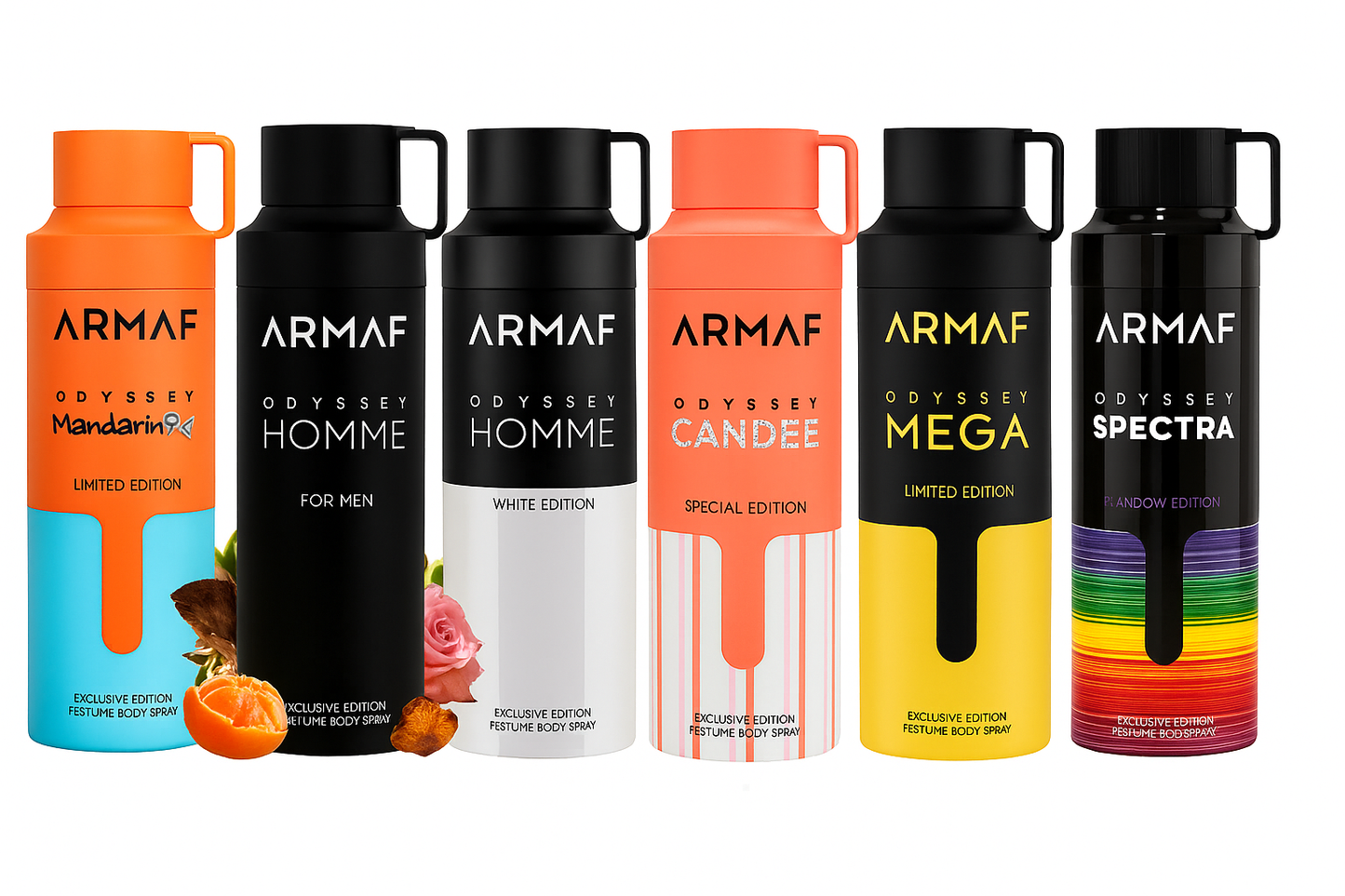 MEZCLA 6 PIEZAS DE ARMAF ODYSSEY (6.8 OZ cada una)