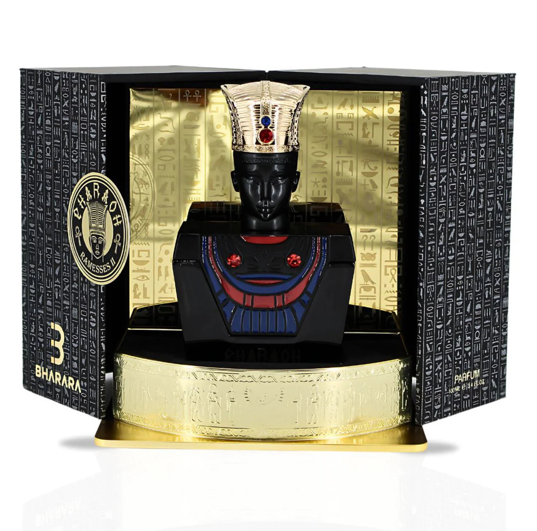 Pharoah Ramesses II Eau De Parfum Spray 100ML (3.4 OZ) By BHARARA | Bold, Spicy & Deeply Smoky With A Luxurious Finish Of Oud, Leather & Vanilla