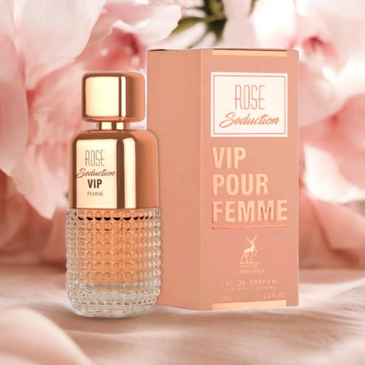 ROSE SEDUCTION VIP FEMME WOMEN EDP- 100ML (3.40z) By Alhambra