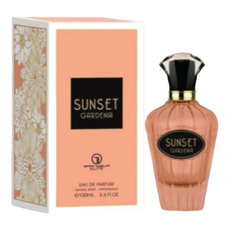 Sunset Gardenia by Grandeur Elite Eau De Parfum Spray For Women 3.4 oz ( Tom Ford Bitter Peach)