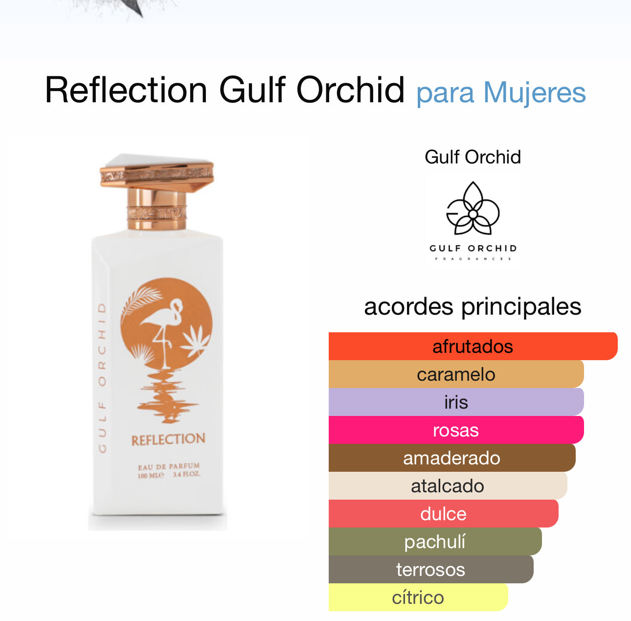 REFLECTION BY GULF ORCHID EAU DE PARFUM (como Sweet Diamond Pink Pepper 25 Kayali )