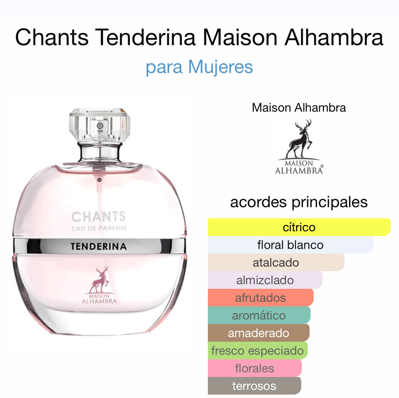 Chants Tenderina Maison Alhambra for Women (as a chance I will have Chanel)