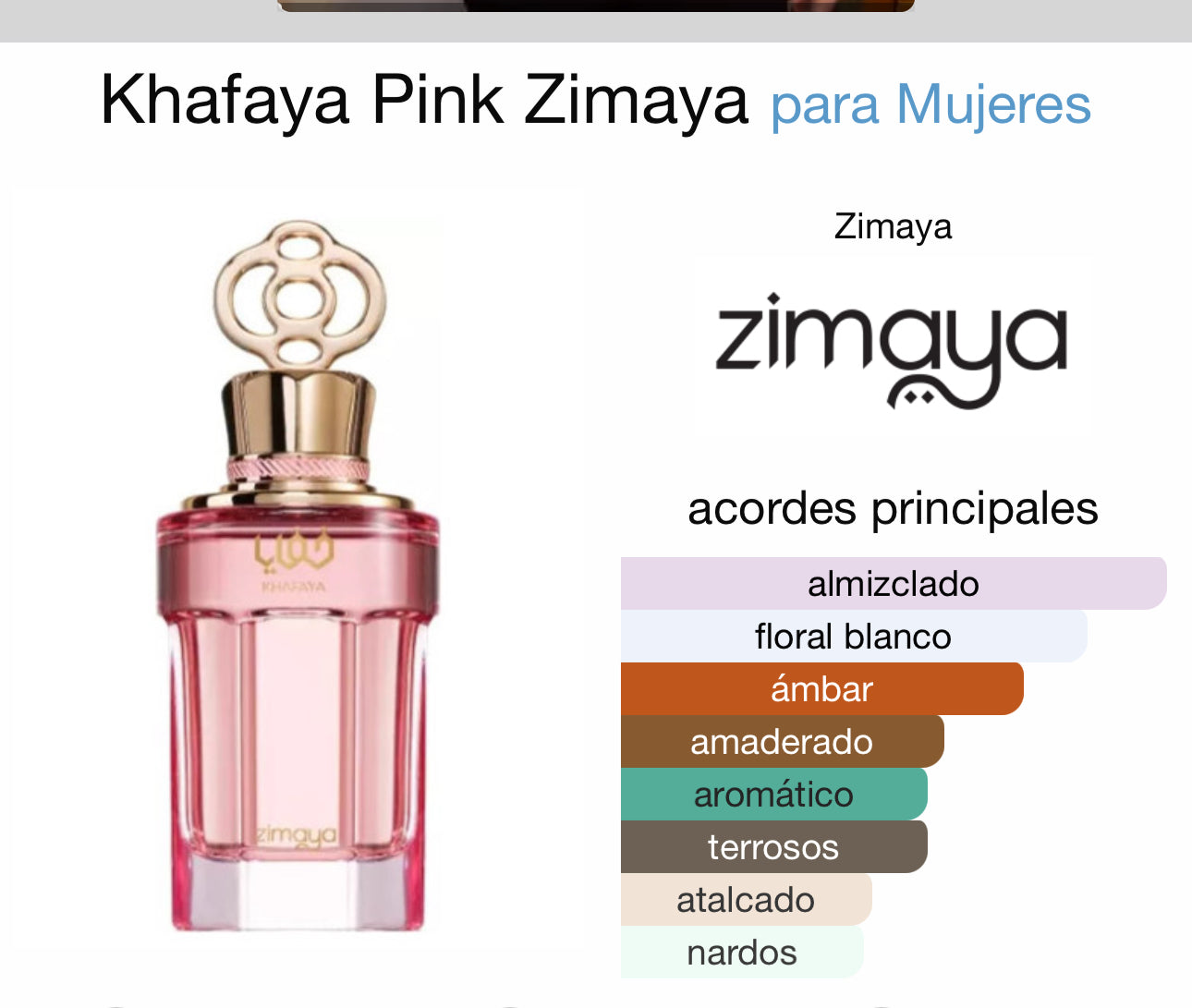 KHAFAYA PINK - 100ML para mujeres(L'Interdit Givenchy)