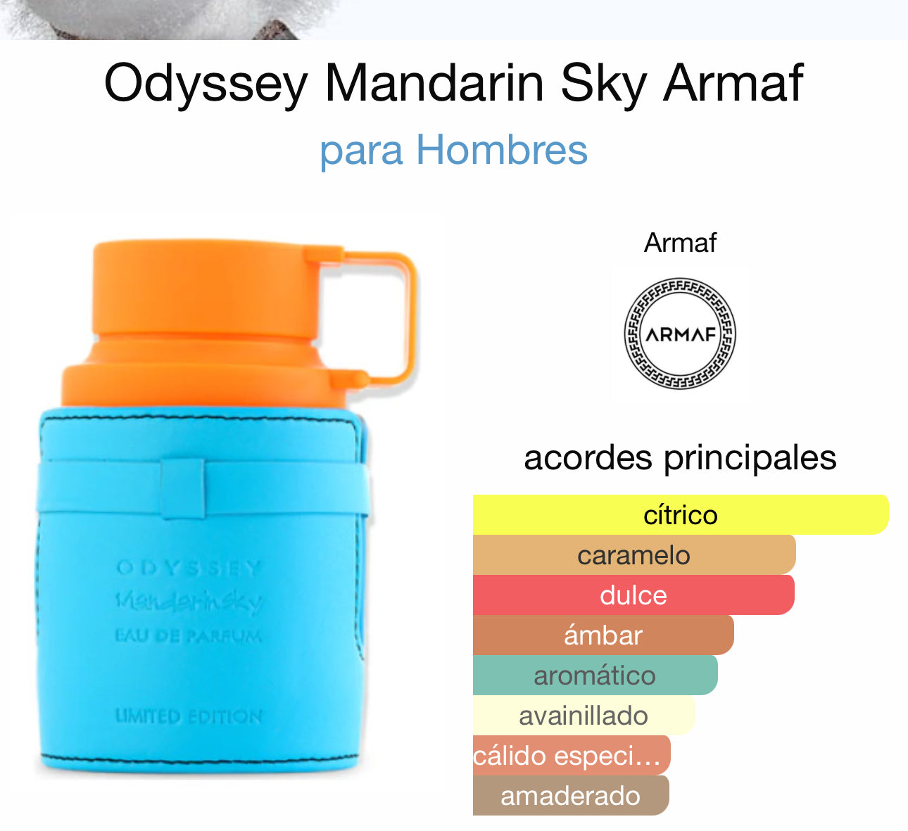 -ARMAF ODYSSEY MANDARIN SKY 3.4 EDP UNISEX ( Recomendado)Scandal Jean Paul de Goultier