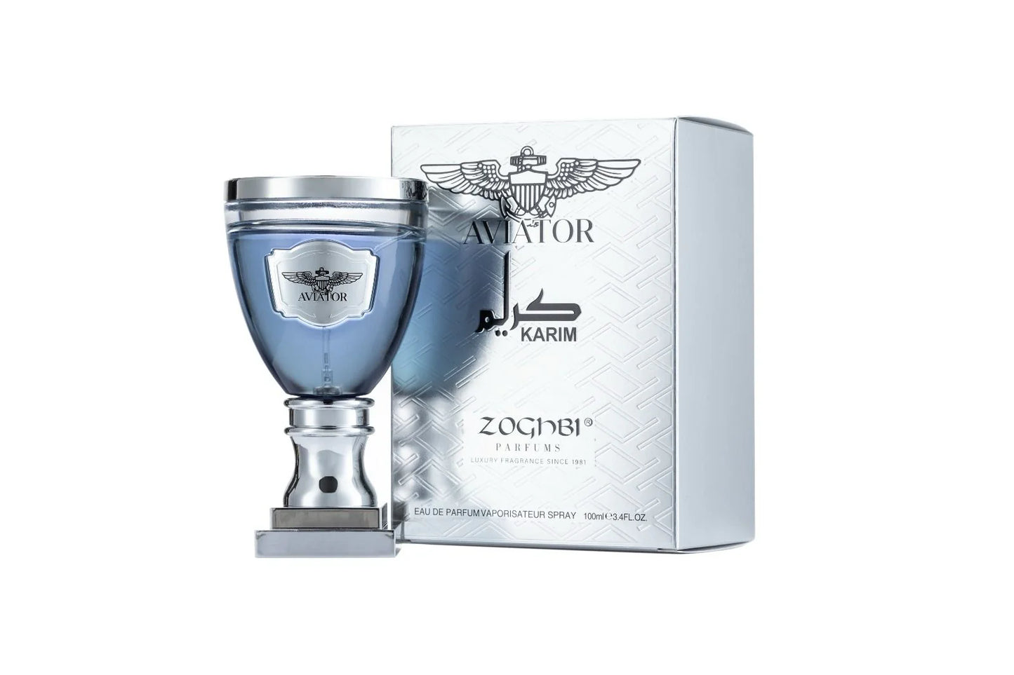 AVIATOR KARIM MEN EDP - 100ML (3.4oz) BY ZAKAT( invictus pacco rabbane)
