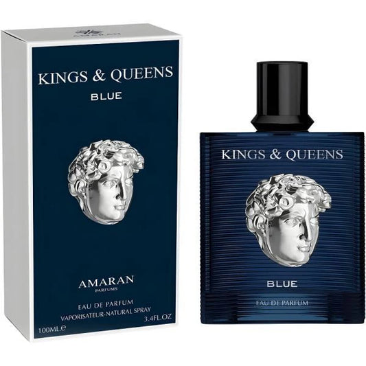 KINGS & QUEENS BLUE MEN EDP - 100MI (3.40z) By AMARAN ( BLUE Channel)