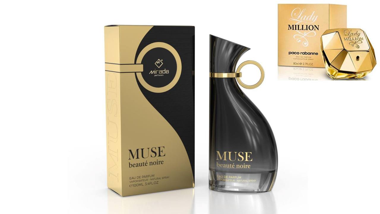 Muse Beauté Noire (Pour Femme) - 100ML EDP By Mirada inspirado en Lady millón de Paco Rabanne