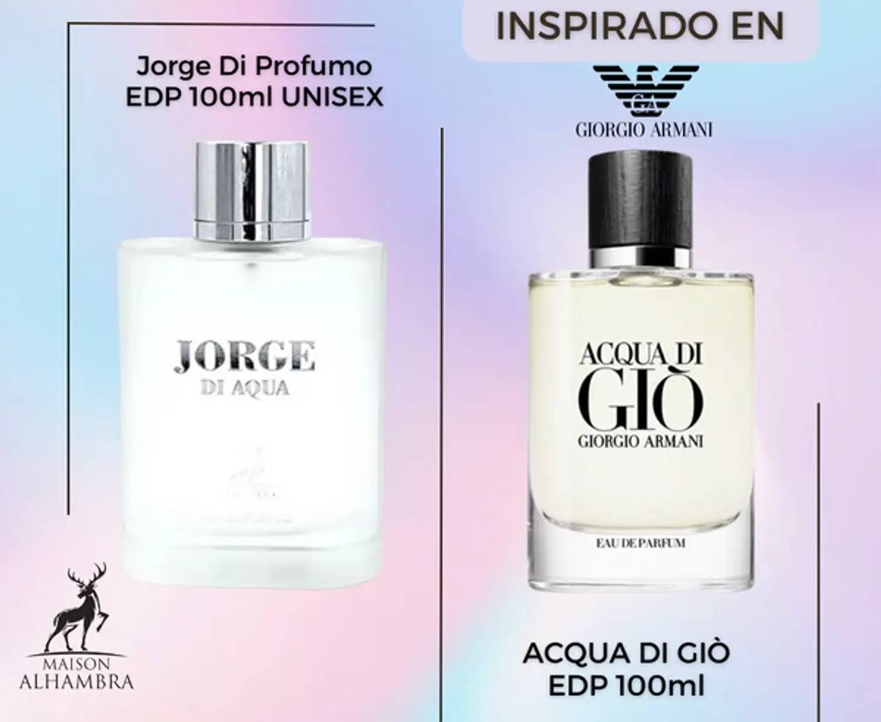 Jorge di Profumo Aqua Maison Alhambra para Hombres inspirado en Aqua de Gio de Giorgio Armani